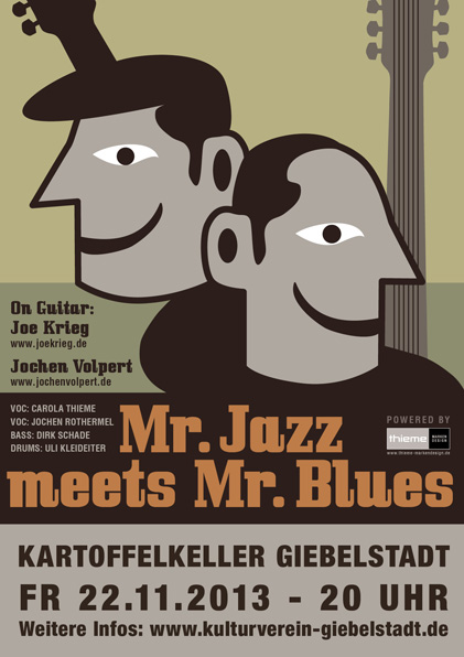 Plakat Mr. Jazz meets Mr. Blues Hafensommer